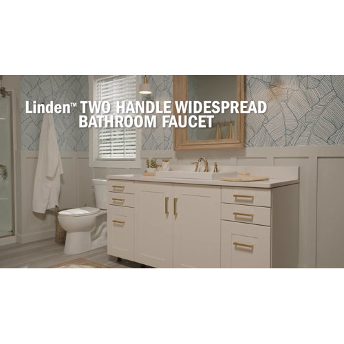 Delta Linden™ Widespread Bathroom Faucet with Drain Assembly & Reviews